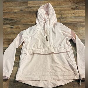 Life Integrity Earth Pink Half Zip Hooded
Windbreaker 
Light Pink Hooded Jacket